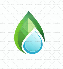 Wassertropfen und Blatt